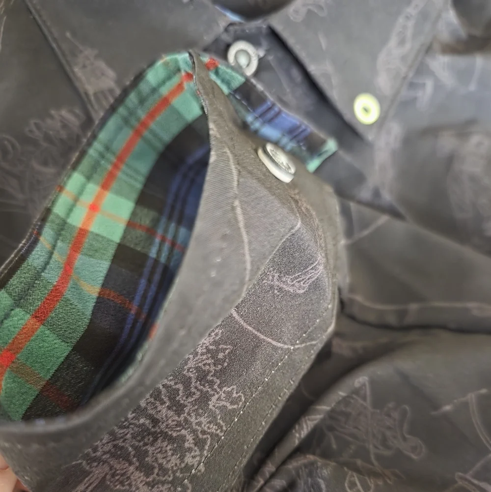 ⛳ William Murray Performance Golf Long Sleeve Button Down Shirt X-large - Picture 7 of 8